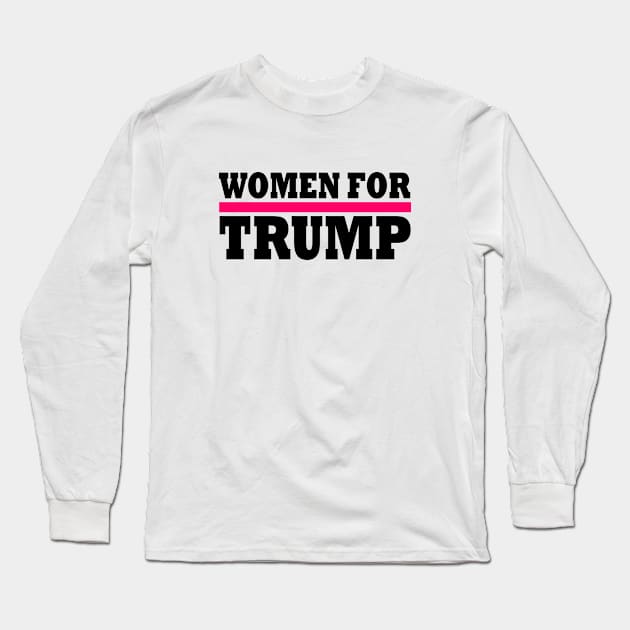 Women for trump Long Sleeve T-Shirt by Milaino